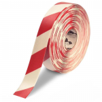 2" White Tape with Red Chevrons, 100'_noscript