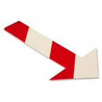 White Arrow with Red Chevrons, 10" x 6"_noscript