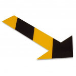 Yellow Arrow with Black Chevrons, 10" x 6"_noscript