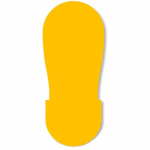Yellow Big Footprint, Floor Marking_noscript