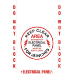 "Do Not Block Electrical Panel" Floor Marking_noscript