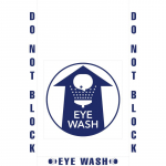 "Do Not Block Eye Wash Station" Sign_noscript