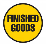 "Finished Goods" Floor Sign, 12"_noscript