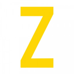Z Letter Floor Marker Adhesive, 4.5 x 10"_noscript