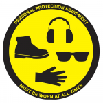 "Personal Protective Equipment" Sign, 12"_noscript