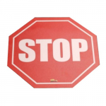 "Stop" Sign Modern Floor Sign, 12"_noscript