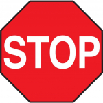 Standard Red Stop Sign - Floor Marking, 54"_noscript