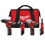 M12 Cordless Lithium Ion 4 Tool Combo Kit{part}