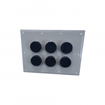 Entry Panel 3 Port 1x3 5" T6 Aluminum Gray_noscript