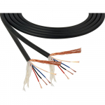 4 Conductor Miniature Microphone Cable, 656 ft, Black