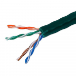 Cat5e Ethernet Cable, Solid, 350MHz, 1000', Green UL
