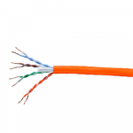 Cat5e Ethernet Bulk Cable, Solid, 350MHz, Orange