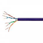 Cat6 Ethernet Bulk Cable, 1000ft, Purple, TAA_noscript