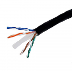 Cat6 Ethernet Bulk Cable, 1000ft, Black_noscript