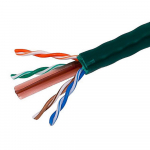 Cat6 Ethernet Bulk Cable, 1000ft, Green