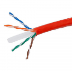 Cat6 Ethernet Bulk Cable, 1000ft, Red