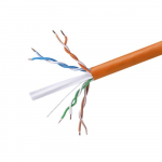 Cat6 Ethernet Cable, Solid, 1000', Orange, UL