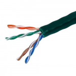 Cat5e Ethernet Bulk Cable Solid, 1000ft, Green_noscript