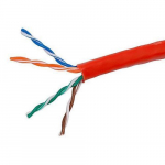 Cat5e Ethernet Bulk Cable Solid, 1000ft, Red_noscript