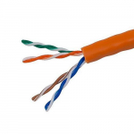Cat5e Ethernet Bulk Cable Solid, 1000ft, Orange_noscript