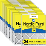 10x24x1 Pleated MERV 10 Air Filters 24 Pack_noscript