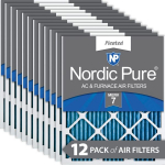 10x24x1 Pleated MERV 7 Air Filters 12 Pack_noscript