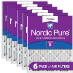 10x24x1 Pleated MERV 8 Air Filters 6 Pack_noscript