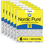 12x18x1 Pleated MERV 10 Air Filters 6 Pack_noscript