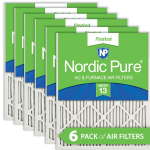 12x18x1 Pleated MERV 13 Air Filters 6 Pack_noscript