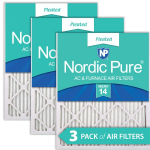 12x18x1 Pleated MERV 14 Air Filters 3 Pack_noscript