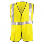 Flame Resistant Solid Vest, Yellow, Medium