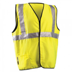 Flame Resistant Cotton Solid Vest, Yellow, Lrg