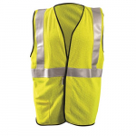 Yellow Flame Resistant Mesh Vest, Large