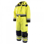 High Visibility Winter Coverall, Yellow, Large_noscript