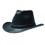 Cowboy Style Ratchet Hard Hat, Black
