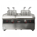 Double Tank Electric Pasta Cooker with Two 9L Capacity