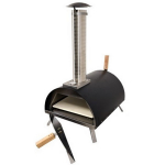Stainless Steel Countertop Wood Burning Pizza Oven_noscript