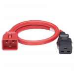 Dual Locking Power Cord, Red, 6 Ft