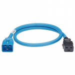 Dual Locking Power Cord, Blue, 4 Ft
