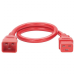 Non-Locking Power Cord, Red, 6 Ft
