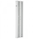 Dual Vertical Cable Manager, White, 8" x 83.88"_noscript
