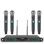 Quad-Channel UHF Wireless Microphone System_noscript