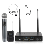 Dual Wireless Microphone System, 1+1CH