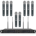 8-channel UHF Wireless Microphone System