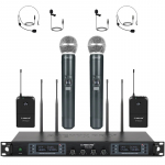 Quad UHF Wireless Microphone System_noscript