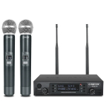 Dual Handheld UHF Wireless Microphone System_noscript