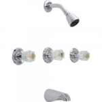 Three Handle Tub and Shower Faucet, Residential_noscript