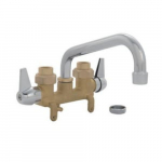 Faucet Two Handle Laundry, Polish Brass, Lever, IPS_noscript