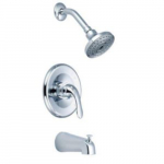 Alvord Handle Bathtub, Shower Faucet, Brushed Nickel_noscript