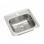 Bealeton 1 Hole Stainless Steel Drop-Bar Sink_noscript